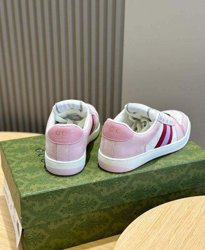 Gucci sneakers detailed view showing premium designer craftsmanship