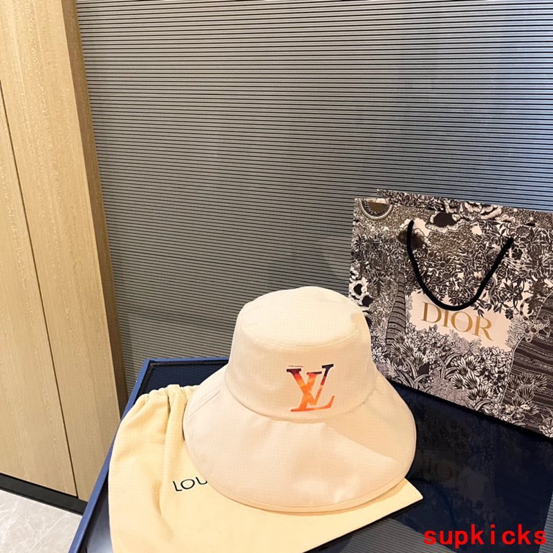 Close-up detail view of Louis Vuitton unisex cap