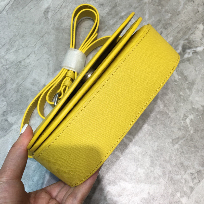 Statement Vegan Leather Handbag - Sleek Minimalist Lines | Women's Luxury Handbag #813 - back view (image 4) of designer-inspired handbag