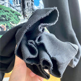 Close-up of Balenciaga designer clothing craftsmanship