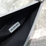 Structured Faux Leather Handbag - Refined Silhouette | Women's Luxury Handbag #1038 - alternate angle view (image 8) of designer-inspired handbag
