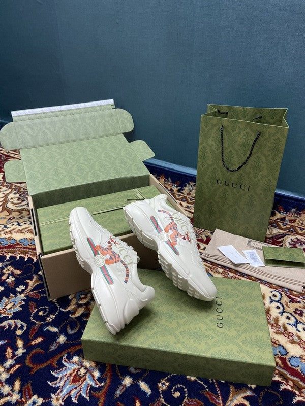 Gucci neutral cream luxury sneakers view 6 streetwear statement look