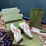 Gucci neutral cream luxury sneakers view 6 streetwear statement look