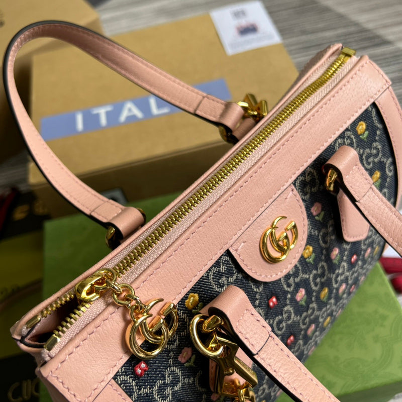Styled lifestyle shot of premium signature women's handbag – women's designer-style accessory