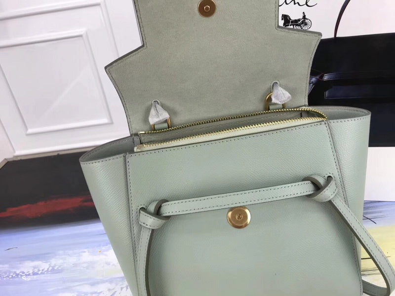 Side profile of refined modern women's handbag – women's statement bag