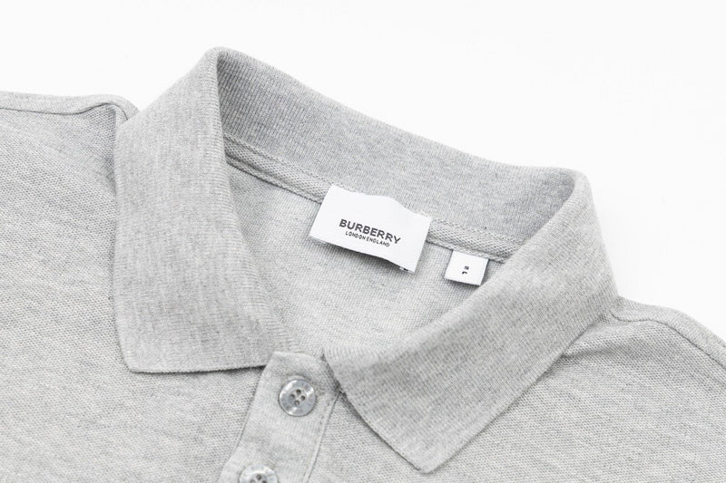 Full styled look of Polo cotton polo shirt with logo-detail design