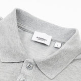 Full styled look of Polo cotton polo shirt with logo-detail design