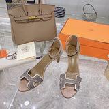 Hermes shoes Style 370 - close-up of premium designer craftsmanship (alternate angle)
