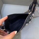 Statement Premium PU Leather Handbag - Everyday Elegance | Women's Fashion Handbag #355 - styled full view (image 7) of designer-inspired handbag