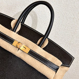  structured tote bag detail view showing craftsmanship