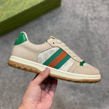 Gucci muted earth tones luxury sneakers view 5 everyday casual design