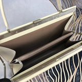 Top view of refined classic women's handbag – women's everyday handbag
