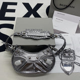 Structured Premium PU Leather Handbag - Smooth Faux-Leather Exterior | Women's Designer-Inspired Purse #382 - product detail shot (image 10) of designer-inspired handbag