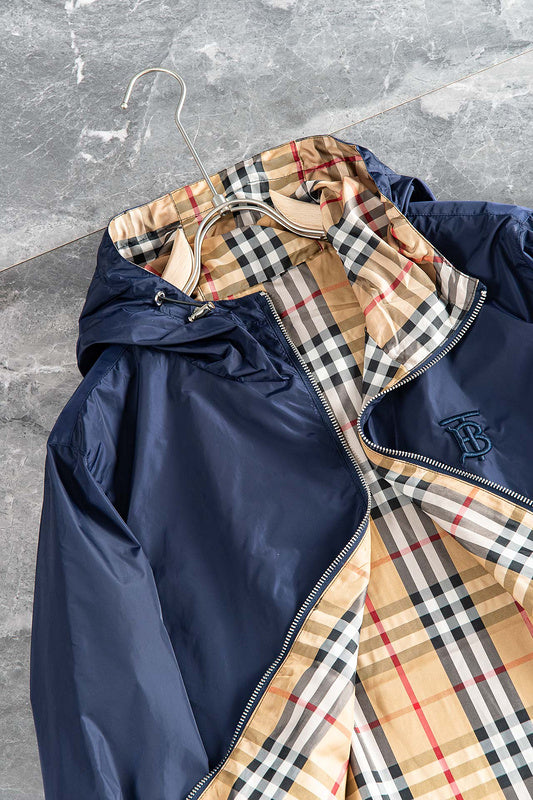 Close-up of Burberry designer clothing craftsmanship