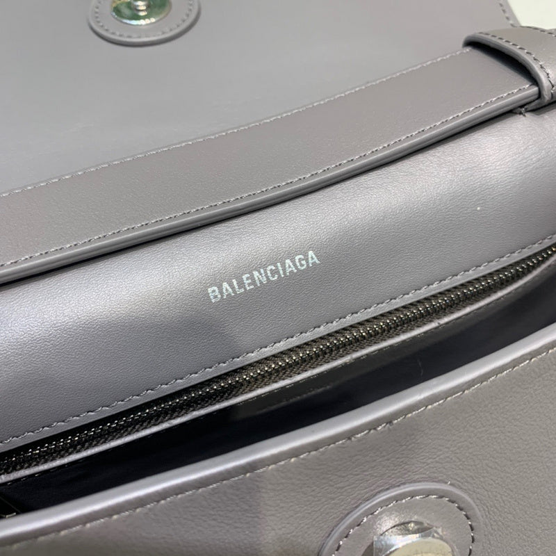 Polished Faux Leather Handbag - Polished Finish | Women's Luxury Handbag #525 - alternate angle view (image 8) of designer-inspired handbag