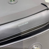 Polished Faux Leather Handbag - Polished Finish | Women's Luxury Handbag #525 - alternate angle view (image 8) of designer-inspired handbag