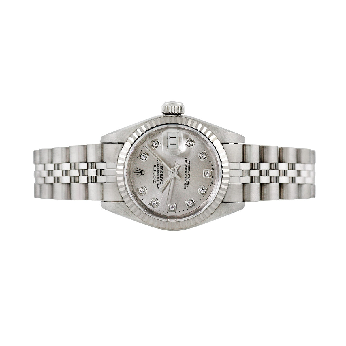 Front view of Rolex women's watch