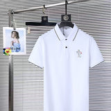 Front view of Moncler luxury clothing with logo-detail design