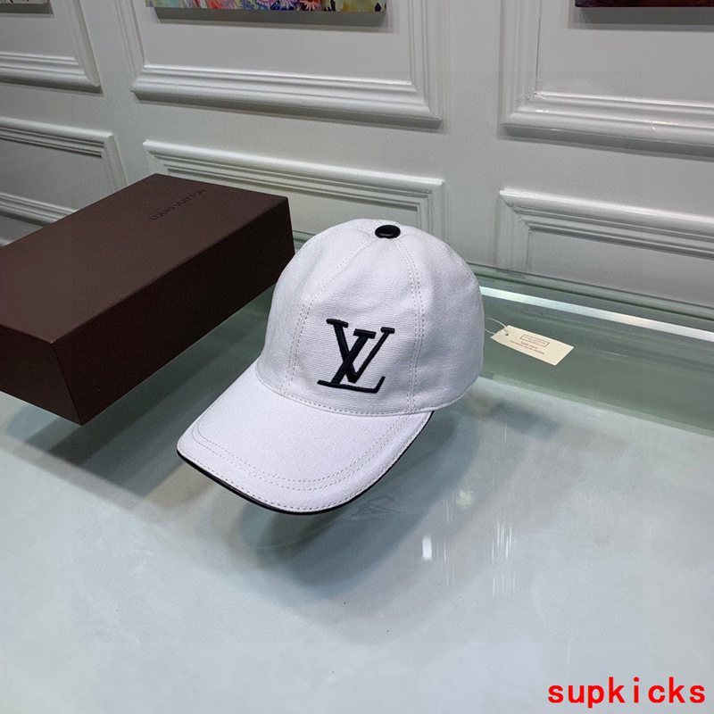 Close-up detail view of Louis Vuitton unisex cap