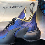 Louis Vuitton luxury shoes detail shot