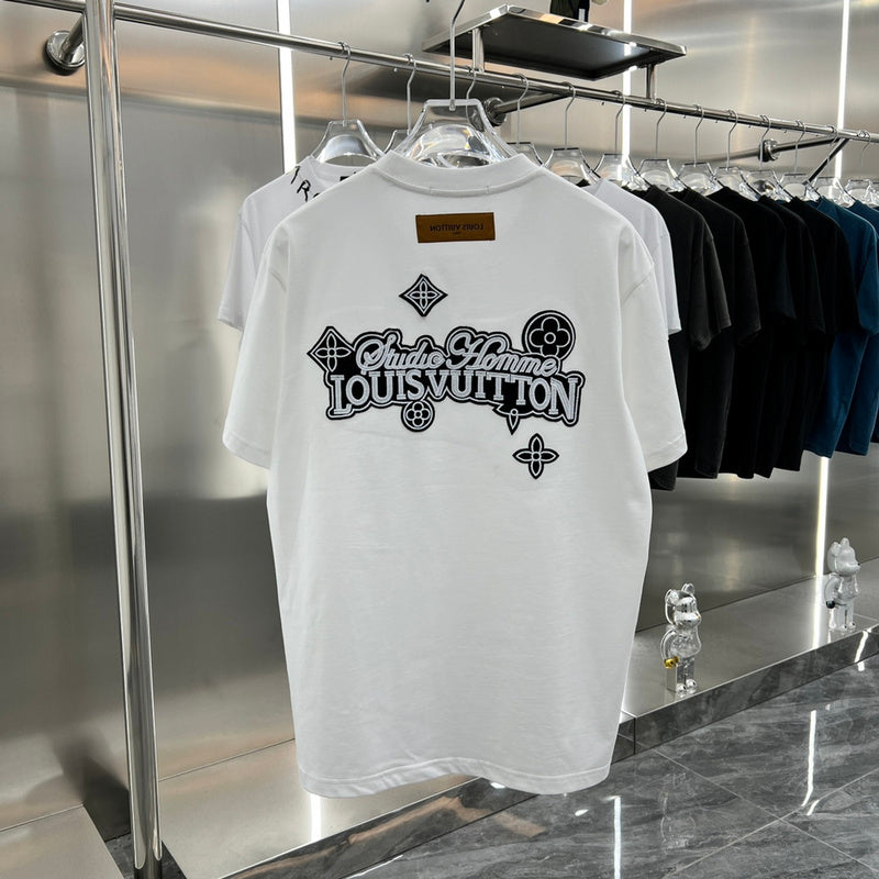 Back view of Louis Vuitton cotton t-shirt with relaxed-fit cut