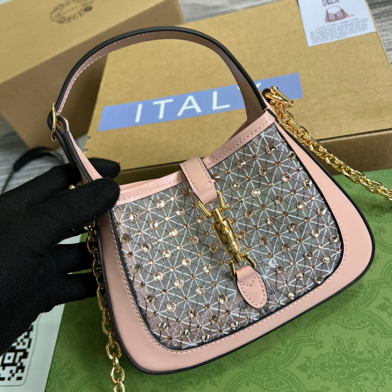 Front view of refined elevated women's handbag – women's statement bag