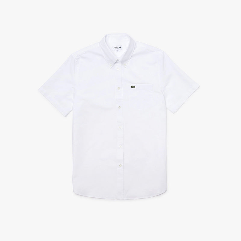 Full styled look of Lacoste luxury clothing with logo-detail design
