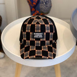 Close-up detail view of Burberry unisex cap