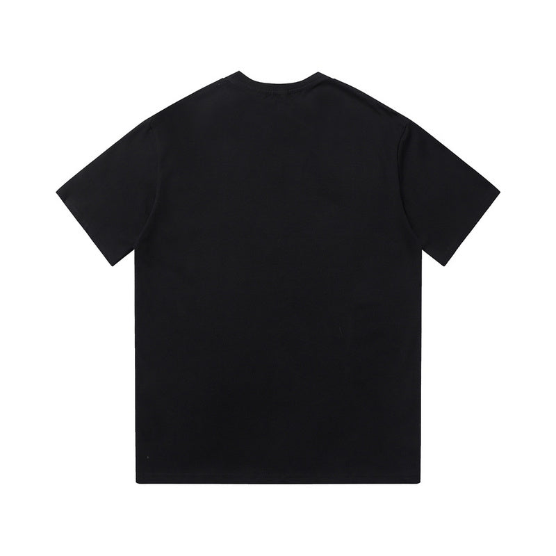 Side profile of Polo cotton polo shirt with monogram-inspired silhouette