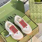 Gucci sneakers detailed view showing premium designer craftsmanship
