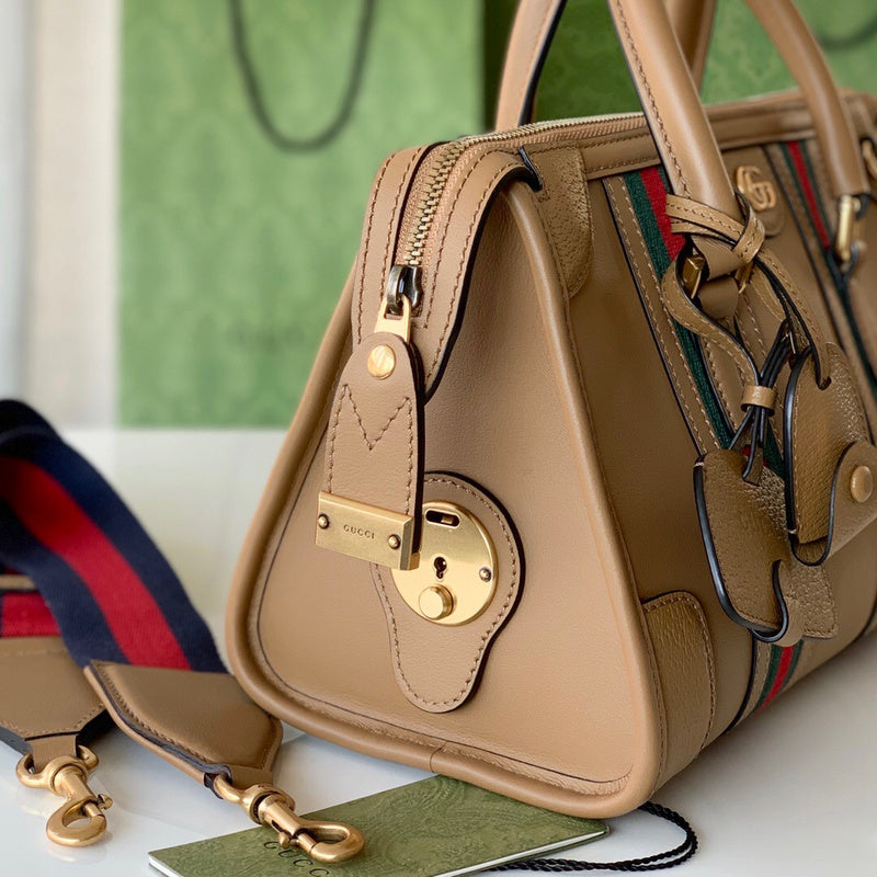 Interior view of statement polished women's handbag – women's everyday handbag