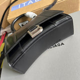Modern Faux Leather Handbag - Signature Hardware Accents | Women's Premium Handbag #290 - alternate angle view (image 8) of designer-inspired handbag