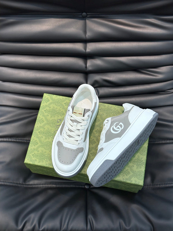 Gucci bold contrast luxury sneakers view 5 sleek tonal finish