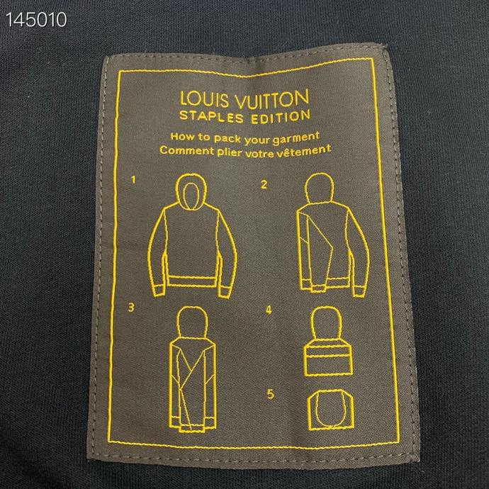 Side profile of Louis Vuitton luxury clothing with contemporary cut