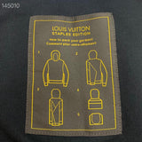 Side profile of Louis Vuitton luxury clothing with contemporary cut