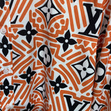 Full styled look of Louis Vuitton cotton t-shirt with signature branding