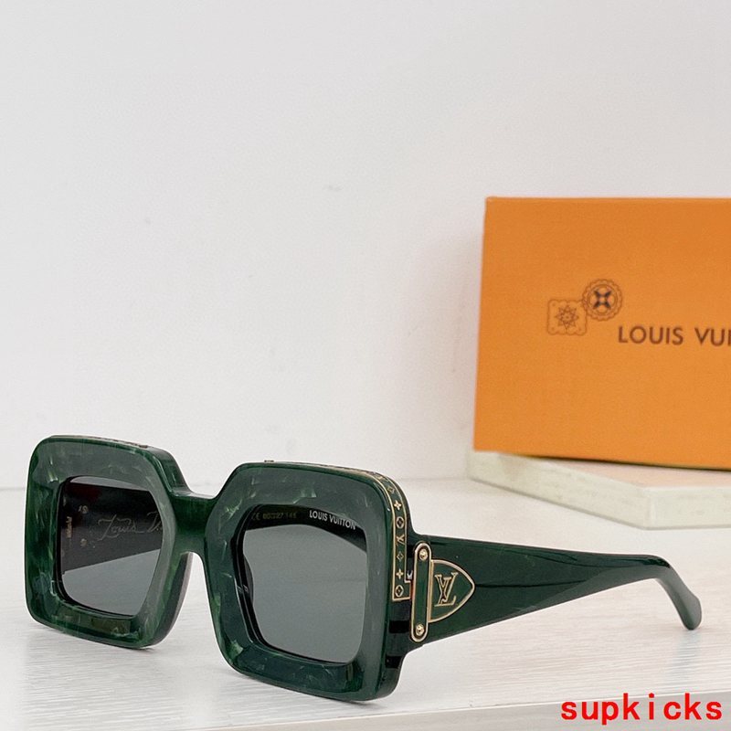 Side view of Louis Vuitton unisex sunglasses