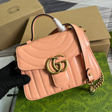 Handle and strap detail of chic refined women's handbag – women's statement bag