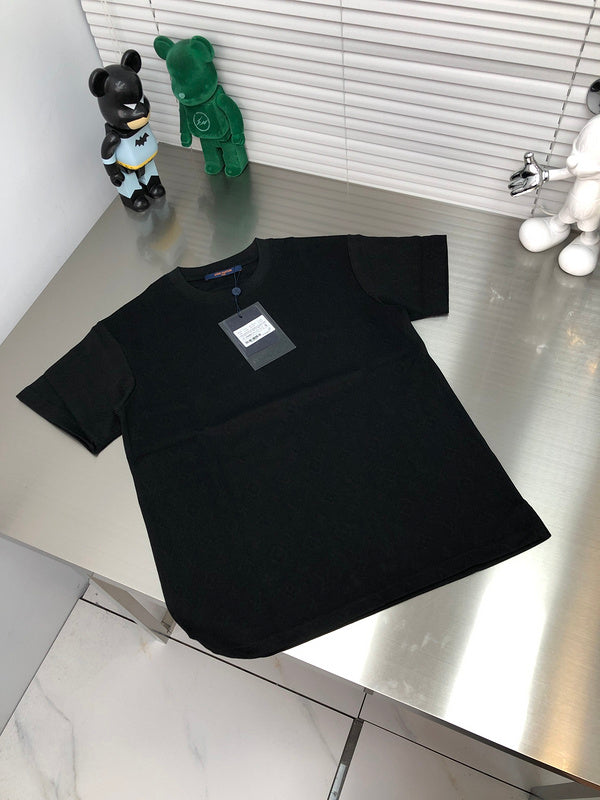 Front view of Louis Vuitton cotton t-shirt with label-forward styling