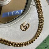 Back view of sleek structured women's handbag – women's statement bag