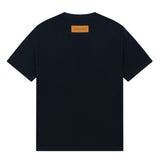 Close-up detail shot of Louis Vuitton cotton t-shirt with contemporary cut