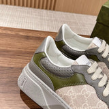 Gucci two-tone luxury sneakers view 5 minimalist modern build