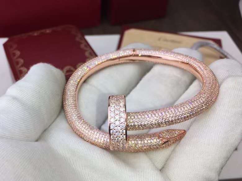 Close-up detail view of Cartier unisex jewelry piece