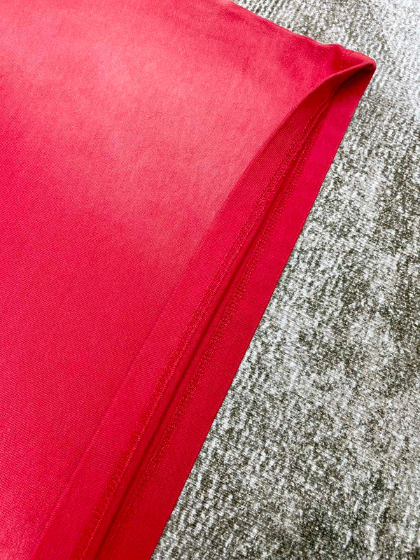 Close-up of Amiri t-shirt craftsmanship