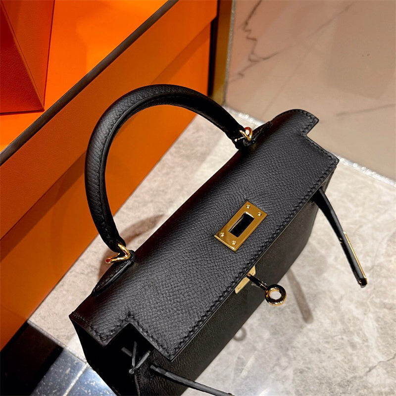 Close-up detail of sophisticated bag design