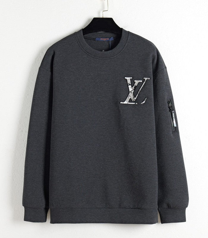 Side profile of Louis Vuitton luxury clothing with runway-inspired design