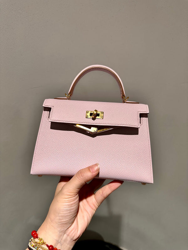 Close-up detail of sculpted bag design