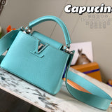 Front view of classic structured women's handbag – women's everyday handbag