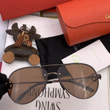 Angled view of Cartier unisex sunglasses