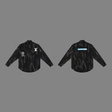 Full styled look of Louis Vuitton luxury clothing with logo-detail design